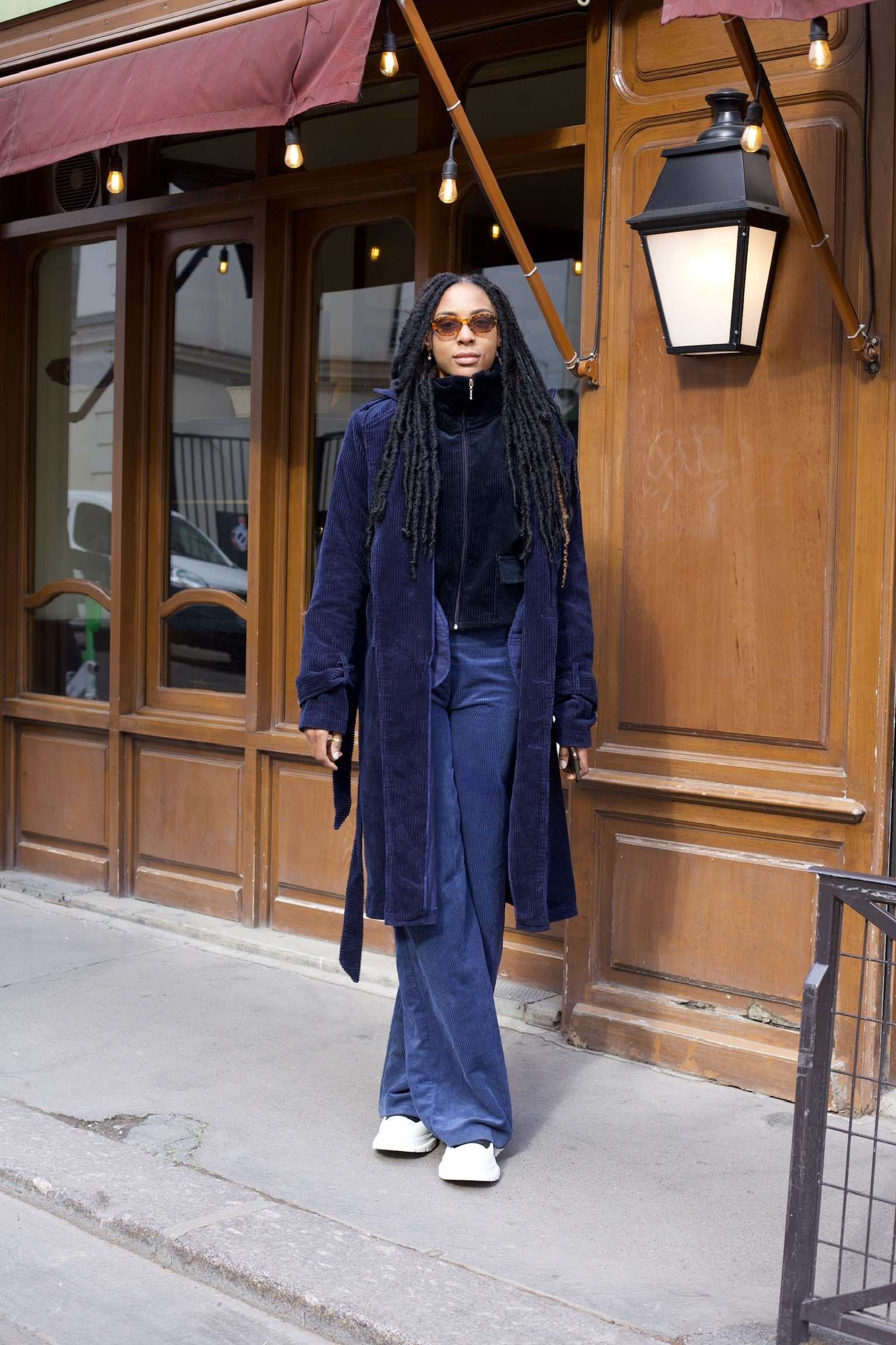 Aaliyah Blue Long Jacket