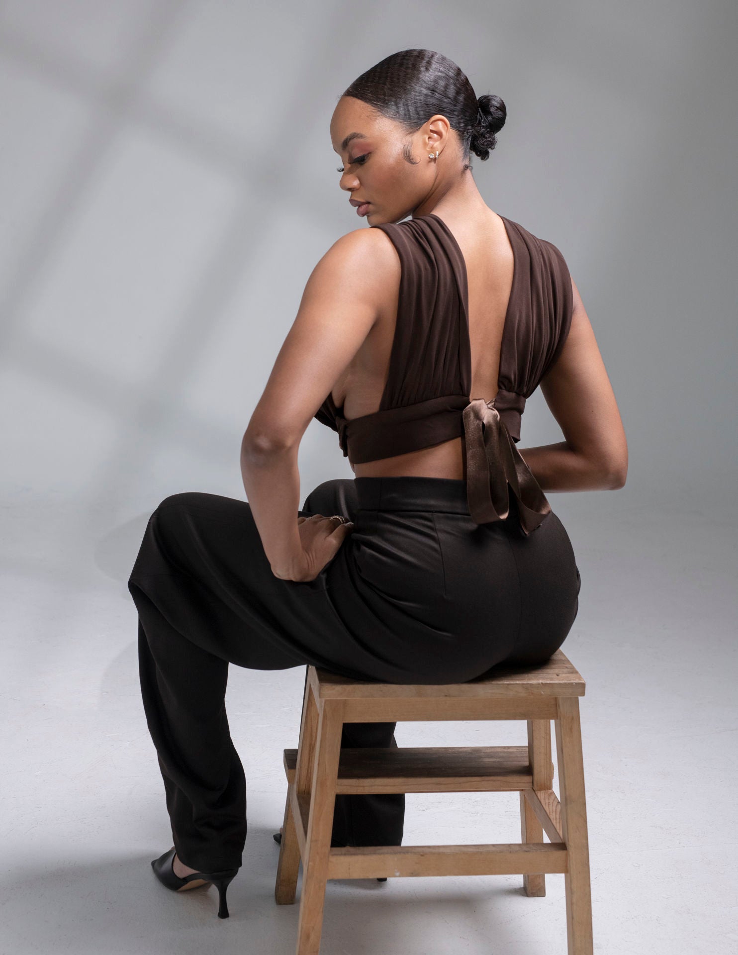 Brown Butterfly Top