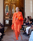 Milan Orange Oversized Blazer