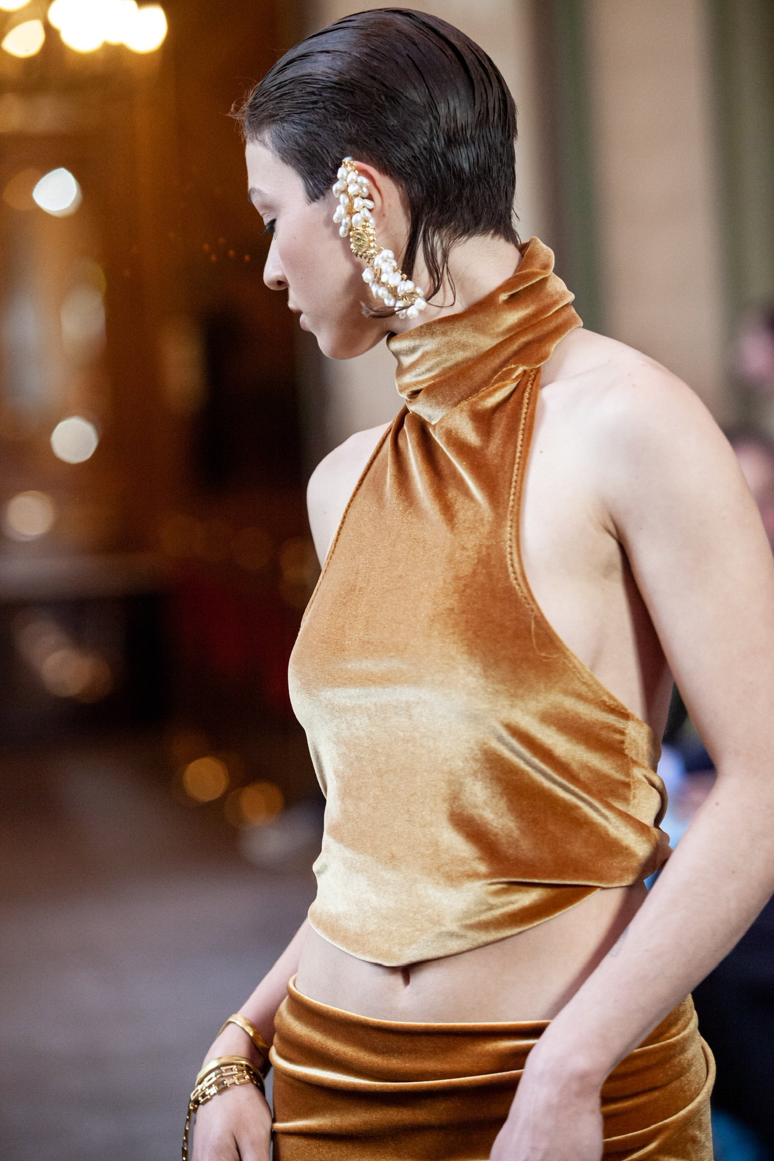 Paris Gold Velvet Set