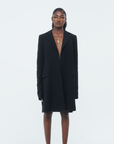 Black Oversized Boyfriend Blazer