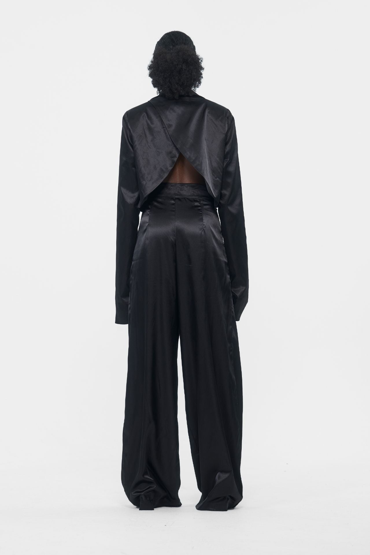 Black Silk Pants